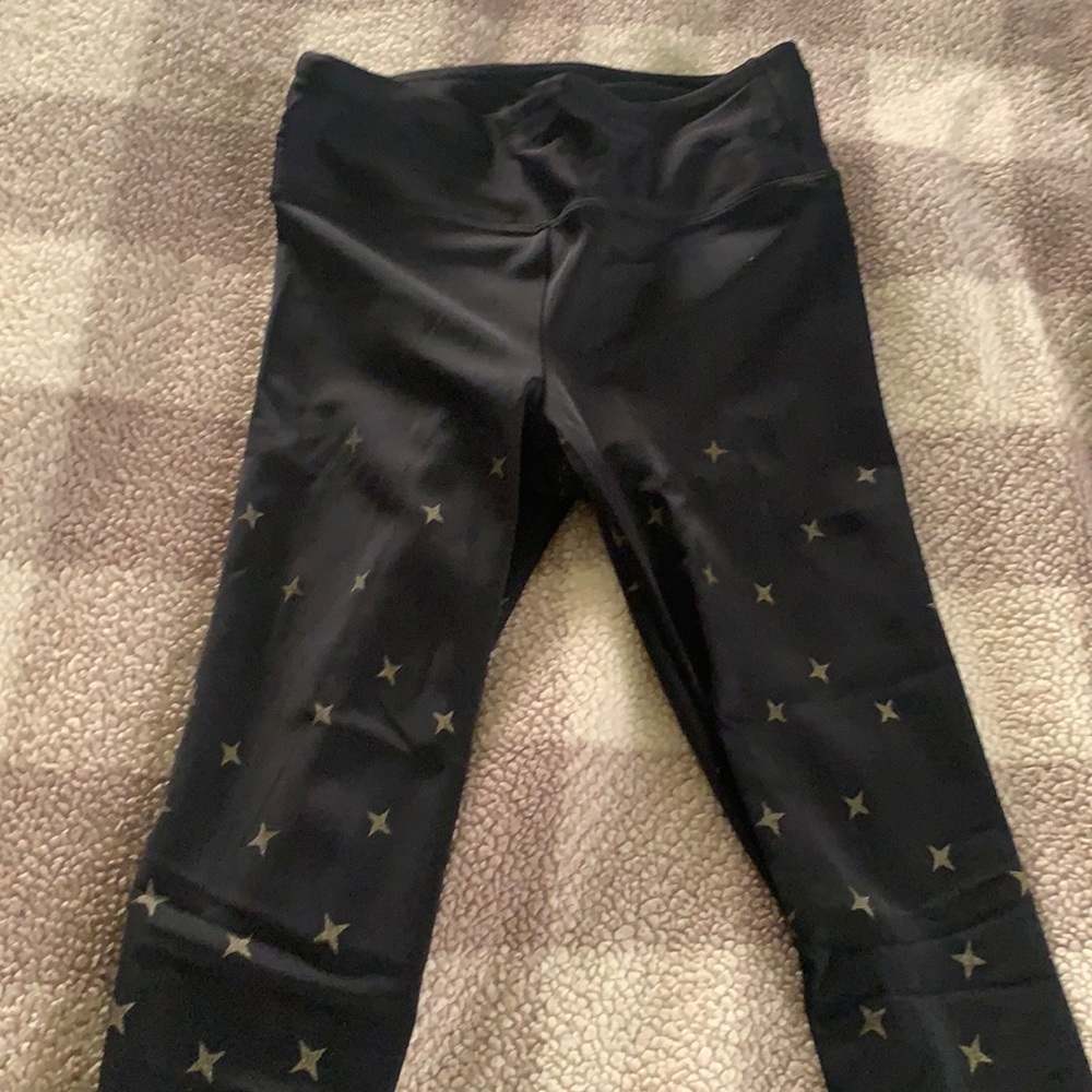 Koral dark blue star leggings .